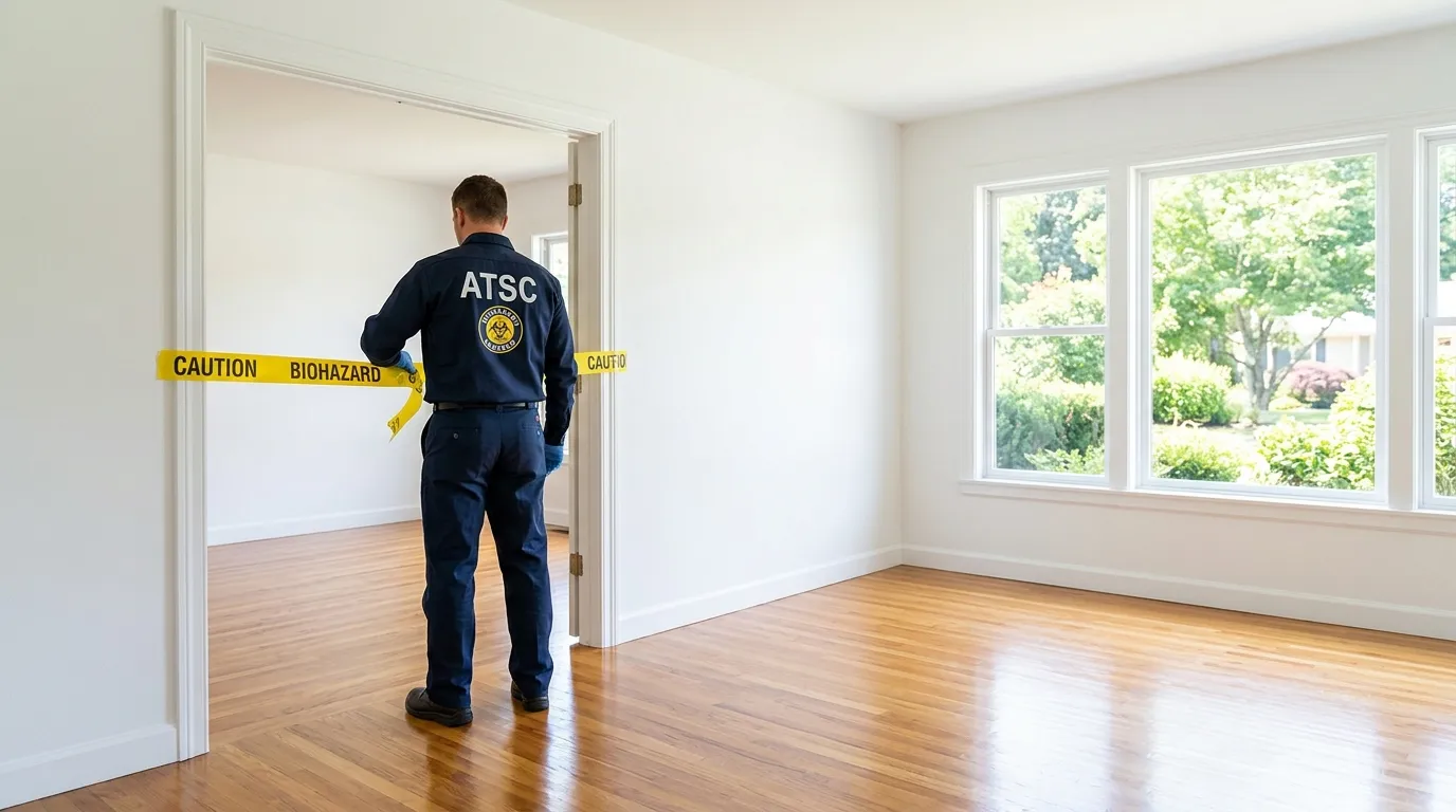 Certified biohazard cleanup crew performing Crime Scene Cleanup in Modena Park